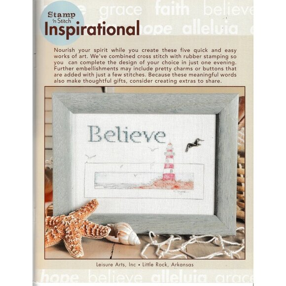 Cross Stitch Leisure Arts Stamp n Stitch Inspirational 4115 Chart Booklet USA - Picture 2 of 5